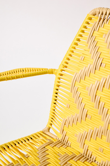 Dorothee Schumacher Handwoven chair amarillo beige mix