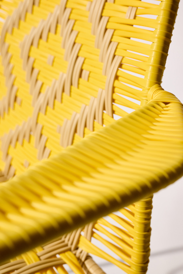 Dorothee Schumacher Handwoven chair amarillo beige mix