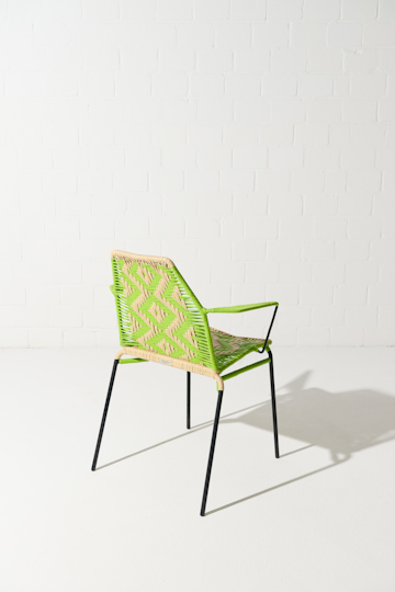 Dorothee Schumacher Handwoven chair verde tropical beige mix