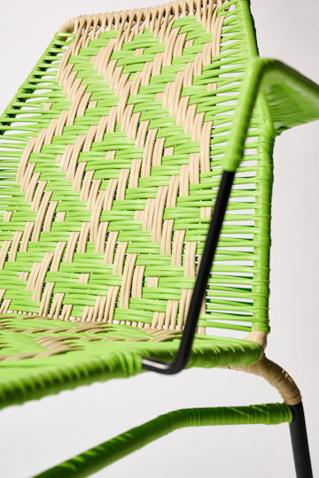 Dorothee Schumacher Handwoven chair verde tropical beige mix