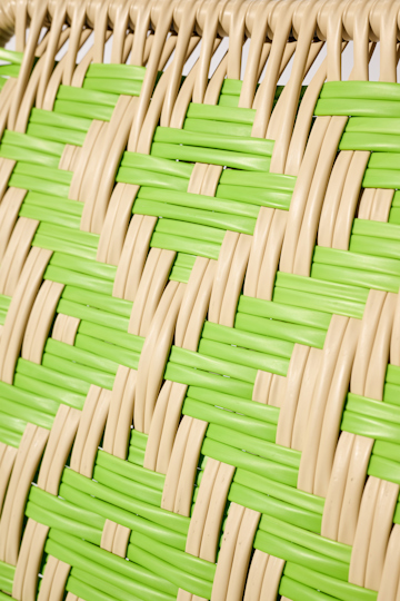 Dorothee Schumacher Handwoven chair verde tropical beige mix