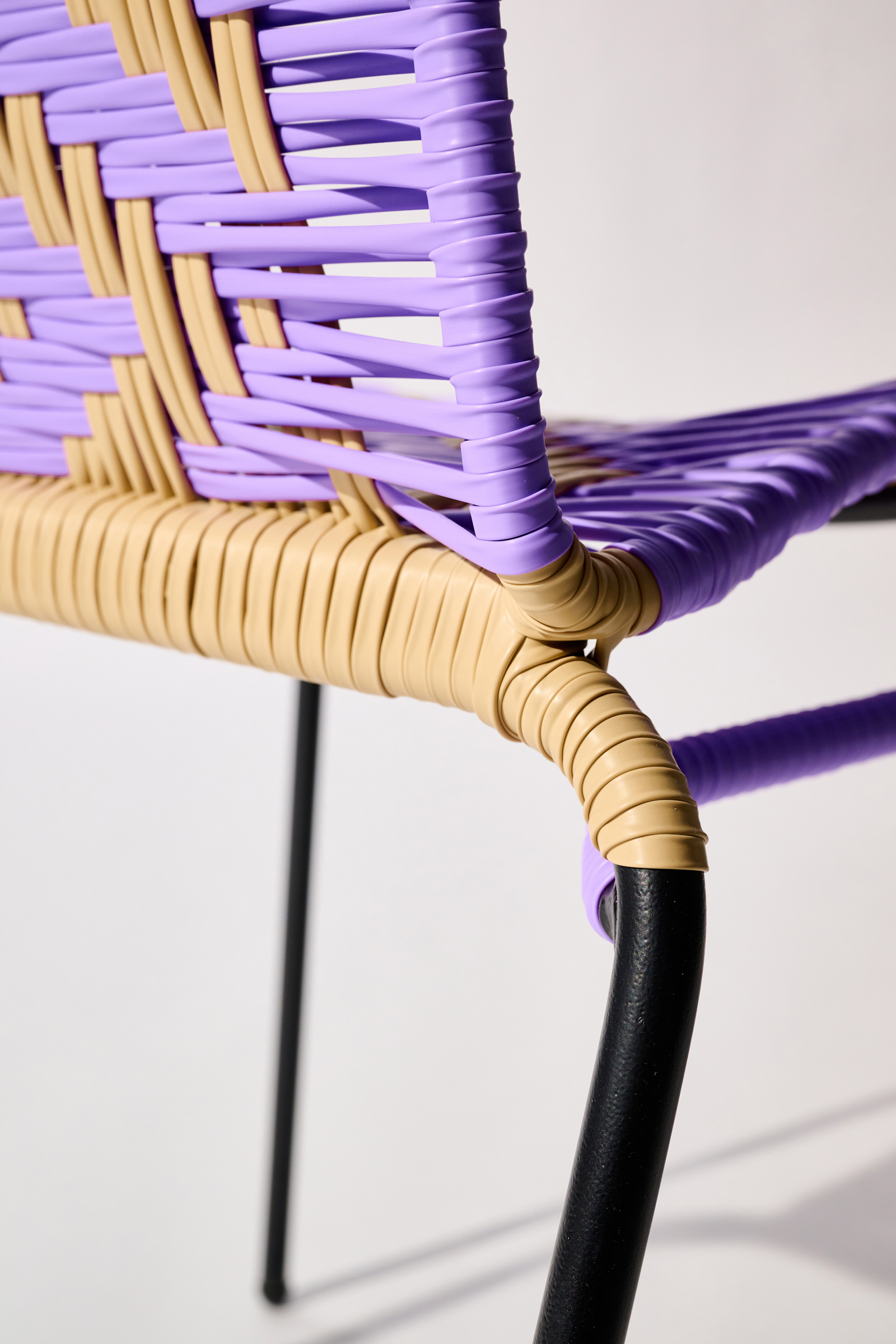 Dorothee Schumacher HANDWOVEN CHAIR lavender beige mix