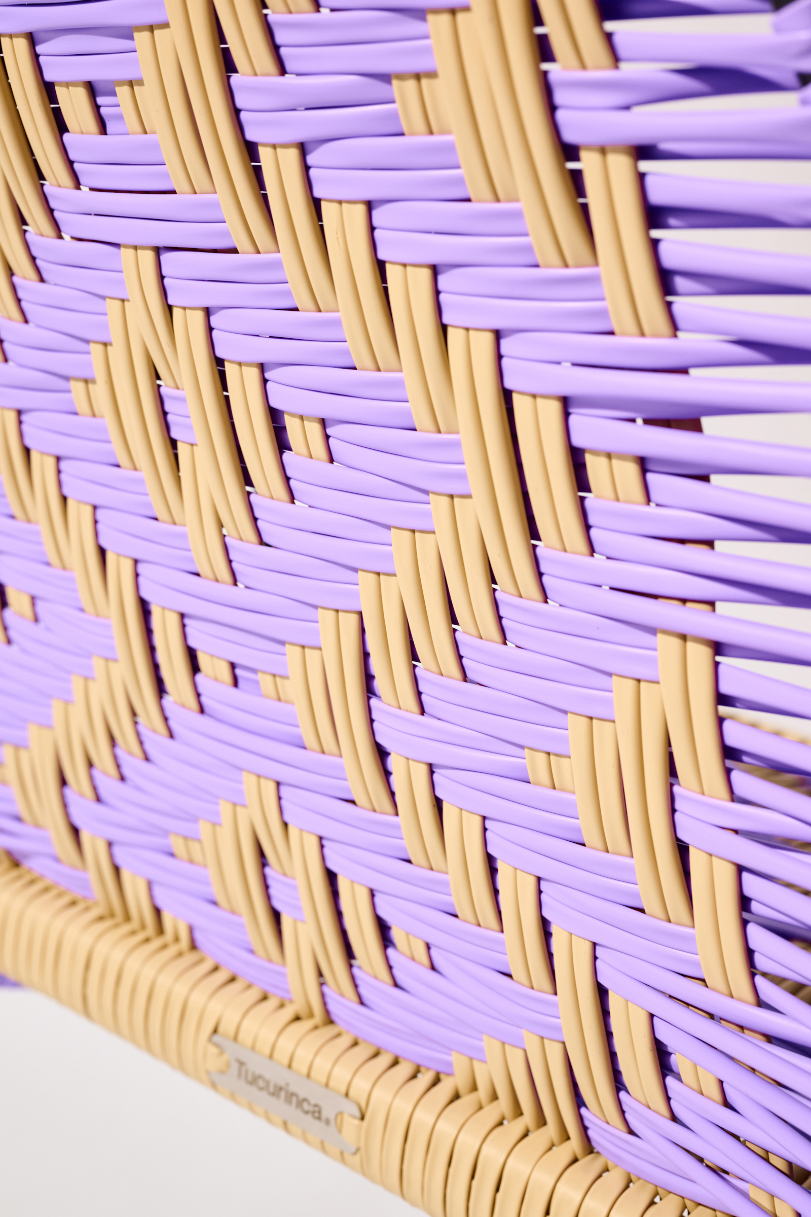 Dorothee Schumacher HANDWOVEN CHAIR lavender beige mix
