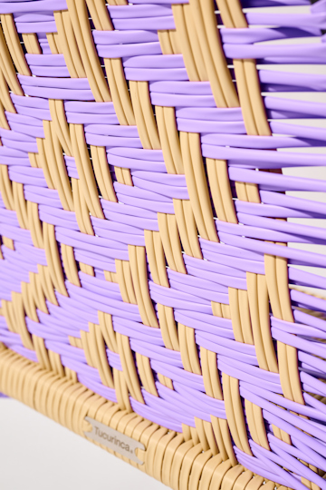 Dorothee Schumacher Handwoven chair lavender beige mix