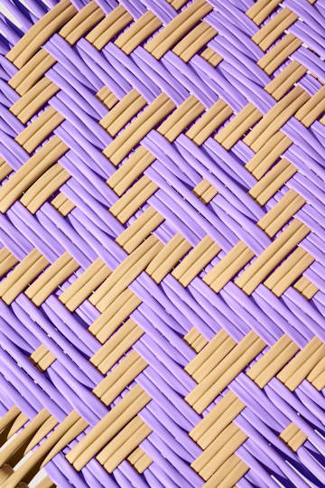 Dorothee Schumacher Handwoven chair lavender beige mix