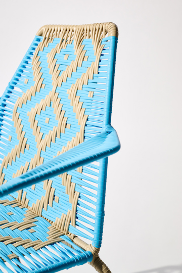 Dorothee Schumacher Handwoven chair azul beige mix