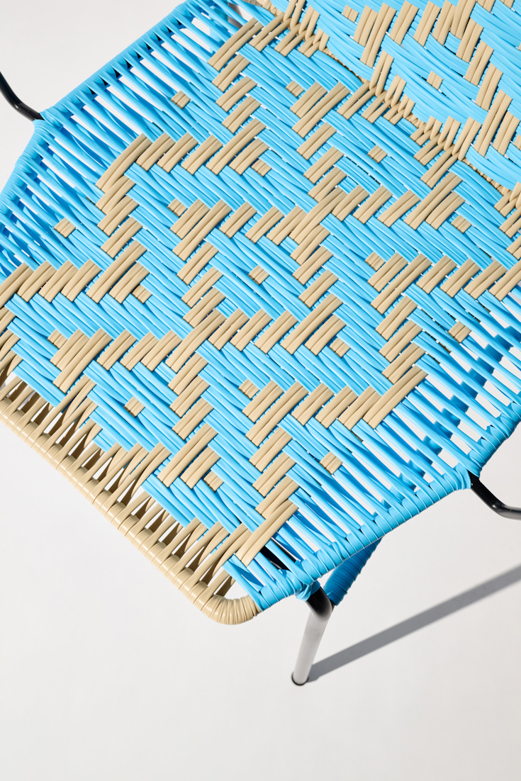 Dorothee Schumacher Handgeflochtener Stuhl azul beige mix