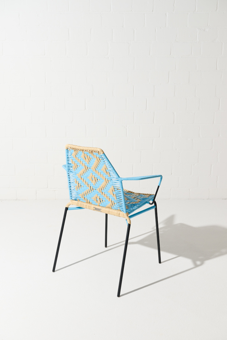 Dorothee Schumacher Handwoven chair azul