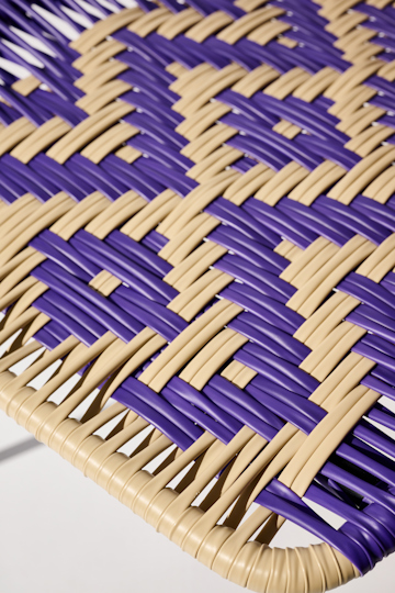 Dorothee Schumacher Handwoven chair lilac beige mix