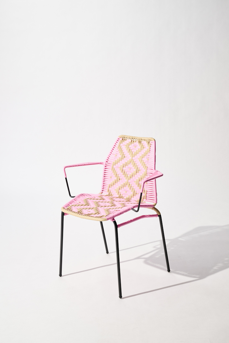 Dorothee Schumacher Handwoven chair rosada beige mix
