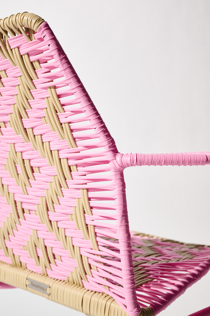 Dorothee Schumacher Handwoven chair rosada beige mix