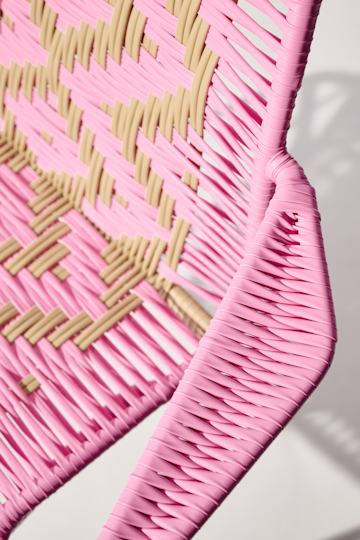 Dorothee Schumacher Handwoven chair rosada beige mix