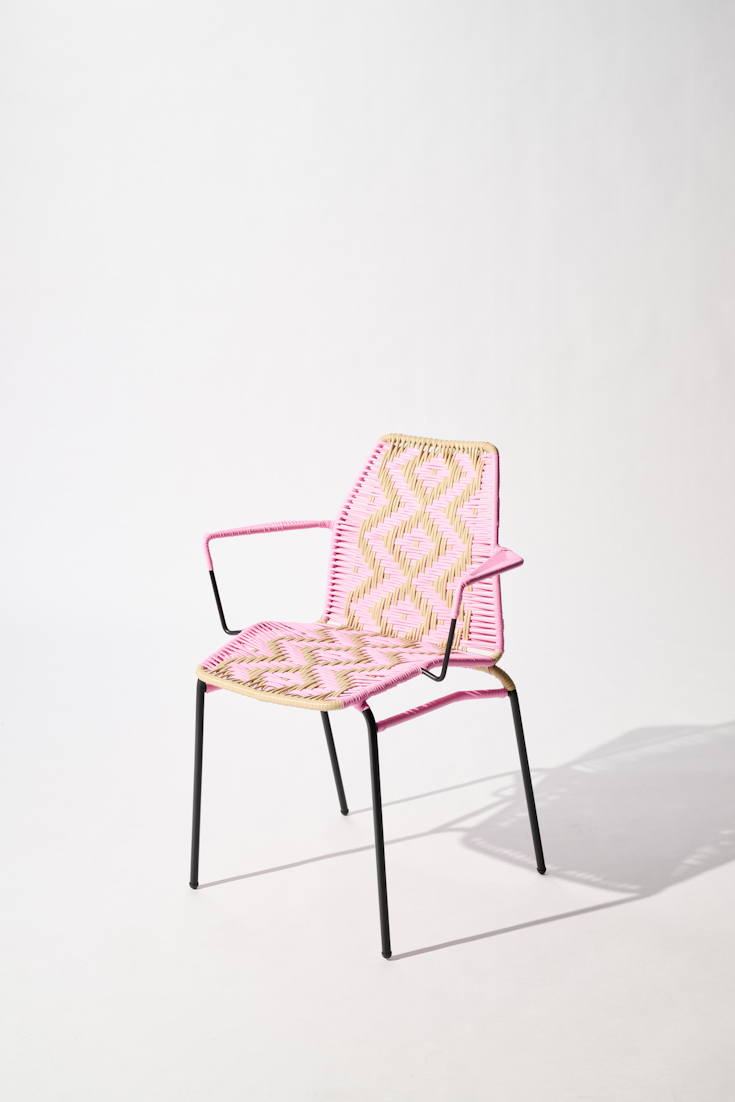 Dorothee Schumacher Handwoven chair rosada beige mix