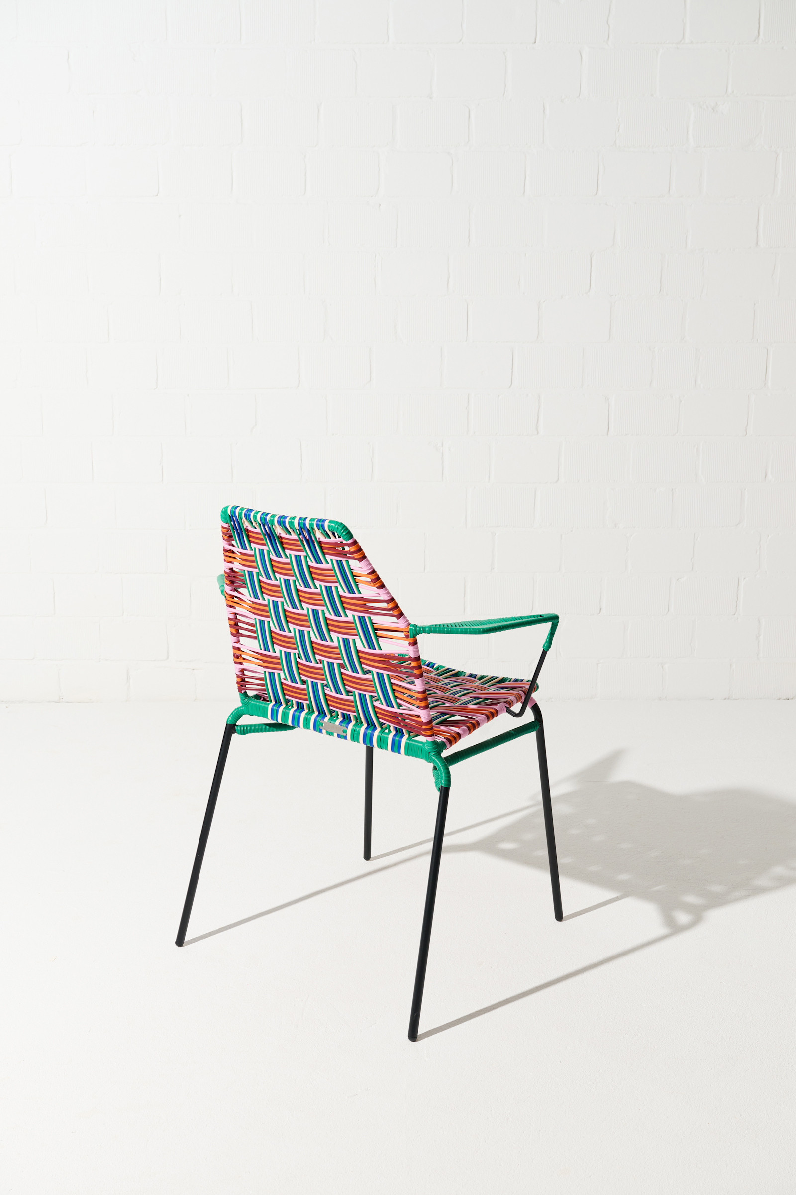 Dorothee Schumacher Handwoven chair rojo azul mix