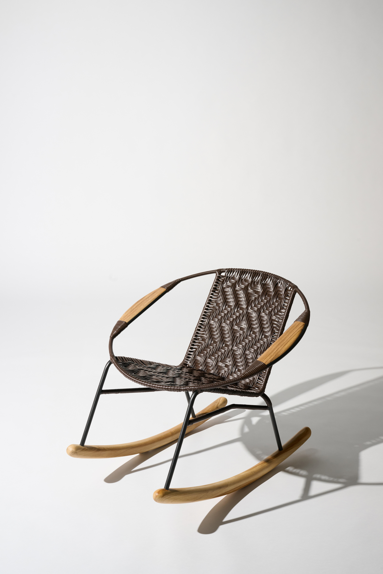 Dorothee Schumacher Handwoven rocking chair chocolate