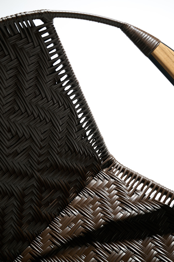 Dorothee Schumacher Handwoven rocking chair chocolate