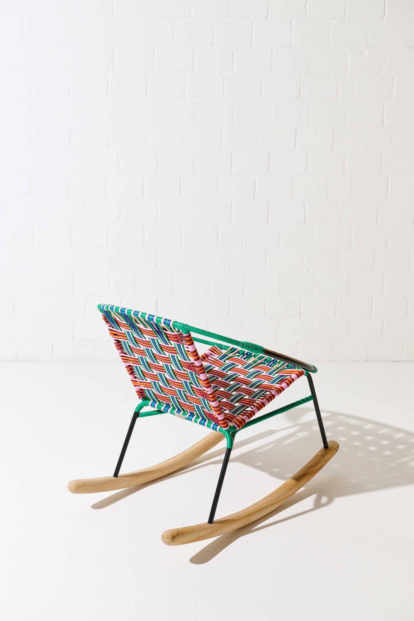 Dorothee Schumacher HANDWOVEN ROCKING CHAIR rojo azul mix