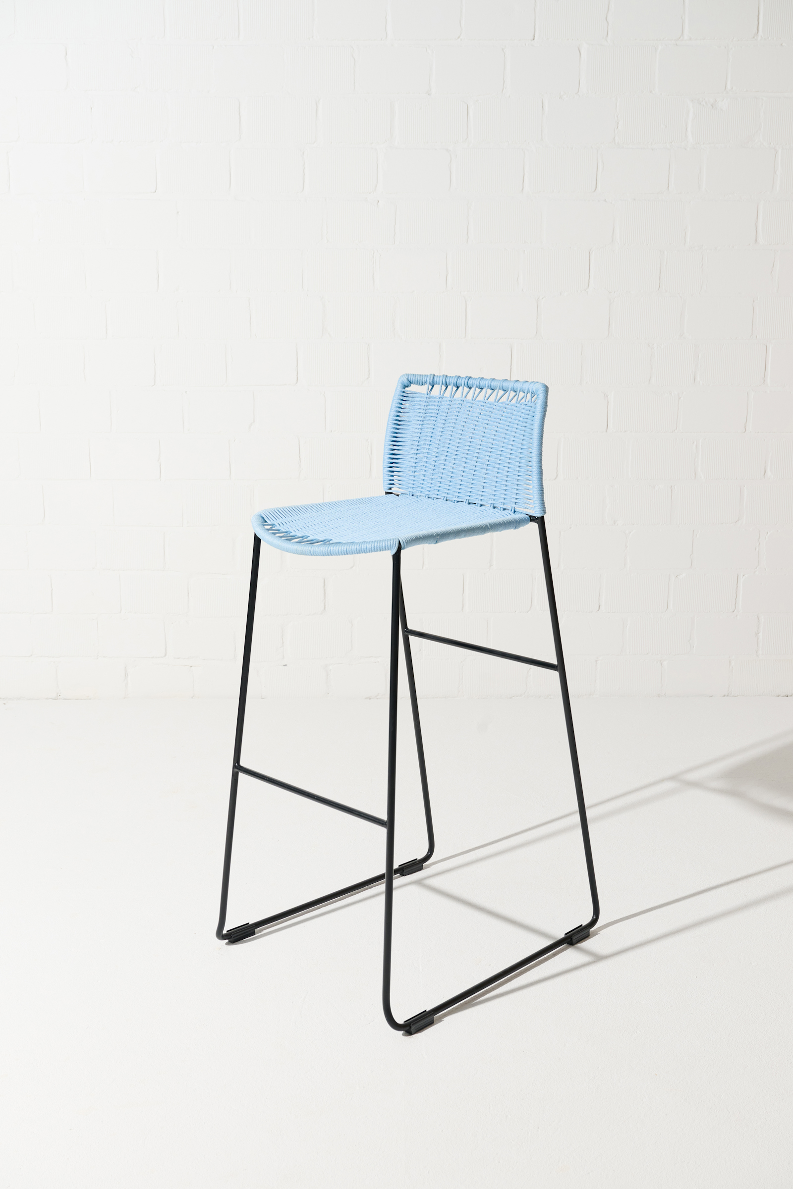 Dorothee Schumacher Handwoven bar stool azul beige mix
