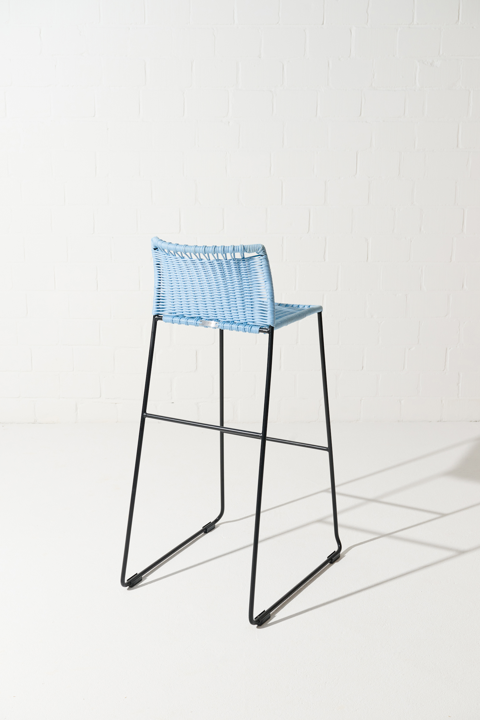 Dorothee Schumacher Handwoven bar stool azul beige mix