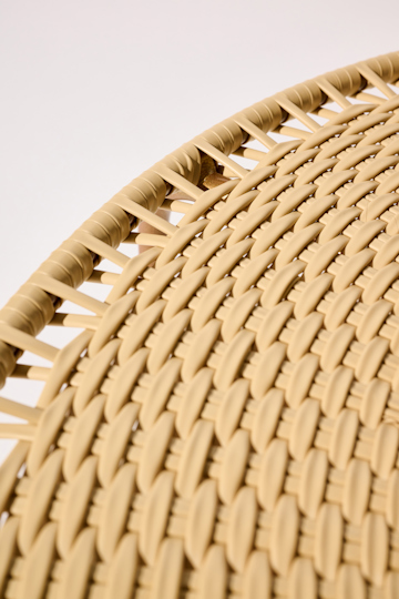 Dorothee Schumacher Handwoven small coffee table copper beige mix