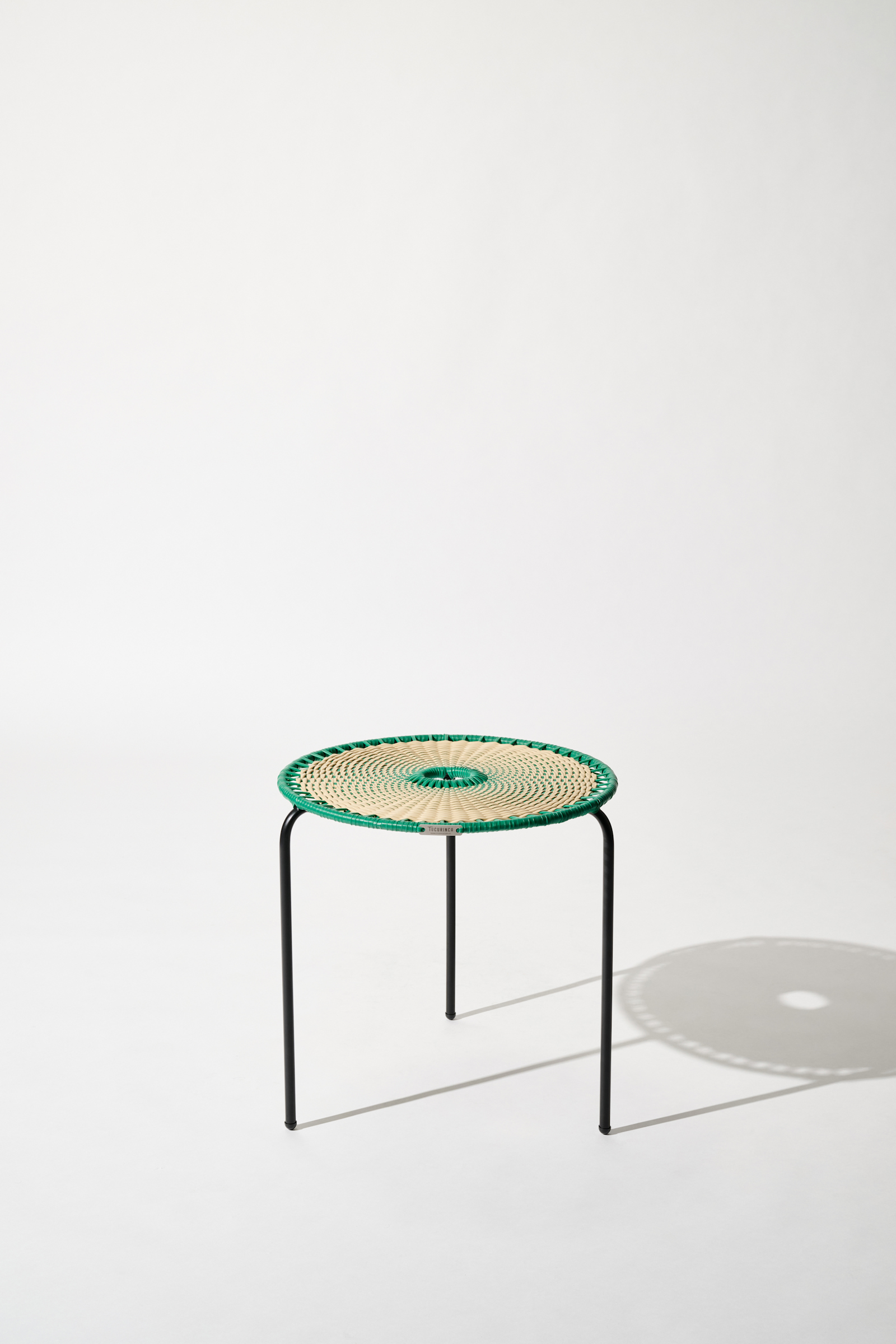 Dorothee Schumacher KLEINER HANDGEFLOCHTENER COFFEE TABLE verde