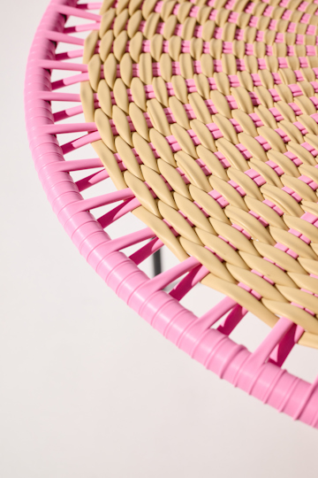 Dorothee Schumacher Handwoven small coffee table rosada beige mix