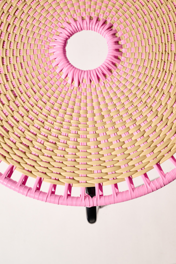 Dorothee Schumacher Handwoven small coffee table rosada beige mix