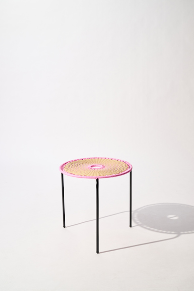 Dorothee Schumacher Kleiner handgeflochtener Coffee Table rosada beige mix