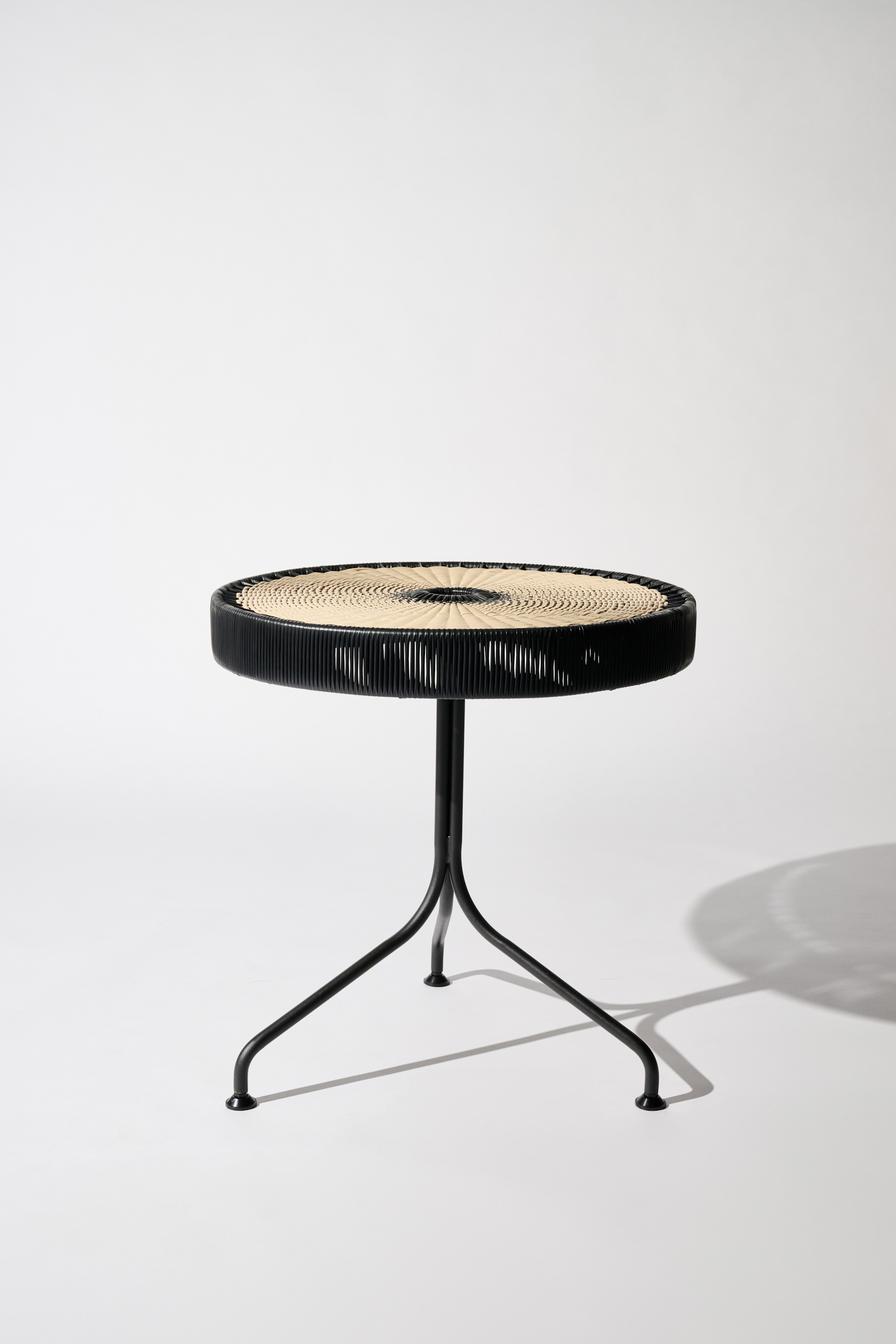 Dorothee Schumacher Handwoven dinner table black beige mix