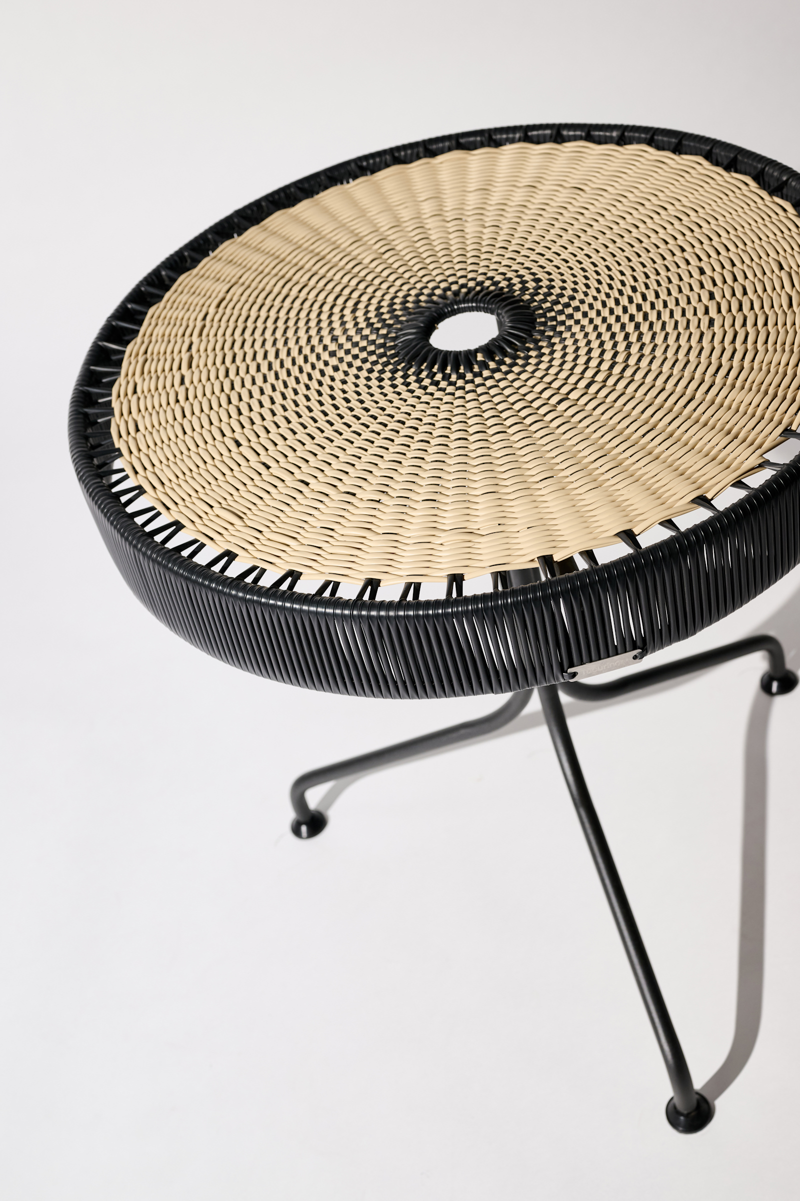 Dorothee Schumacher Handwoven dinner table black beige mix