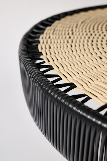 Dorothee Schumacher Handwoven dinner table black beige mix