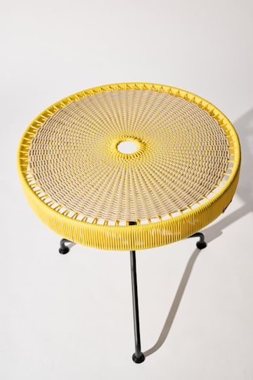 Dorothee Schumacher Handwoven dinner table amarillo beige mix