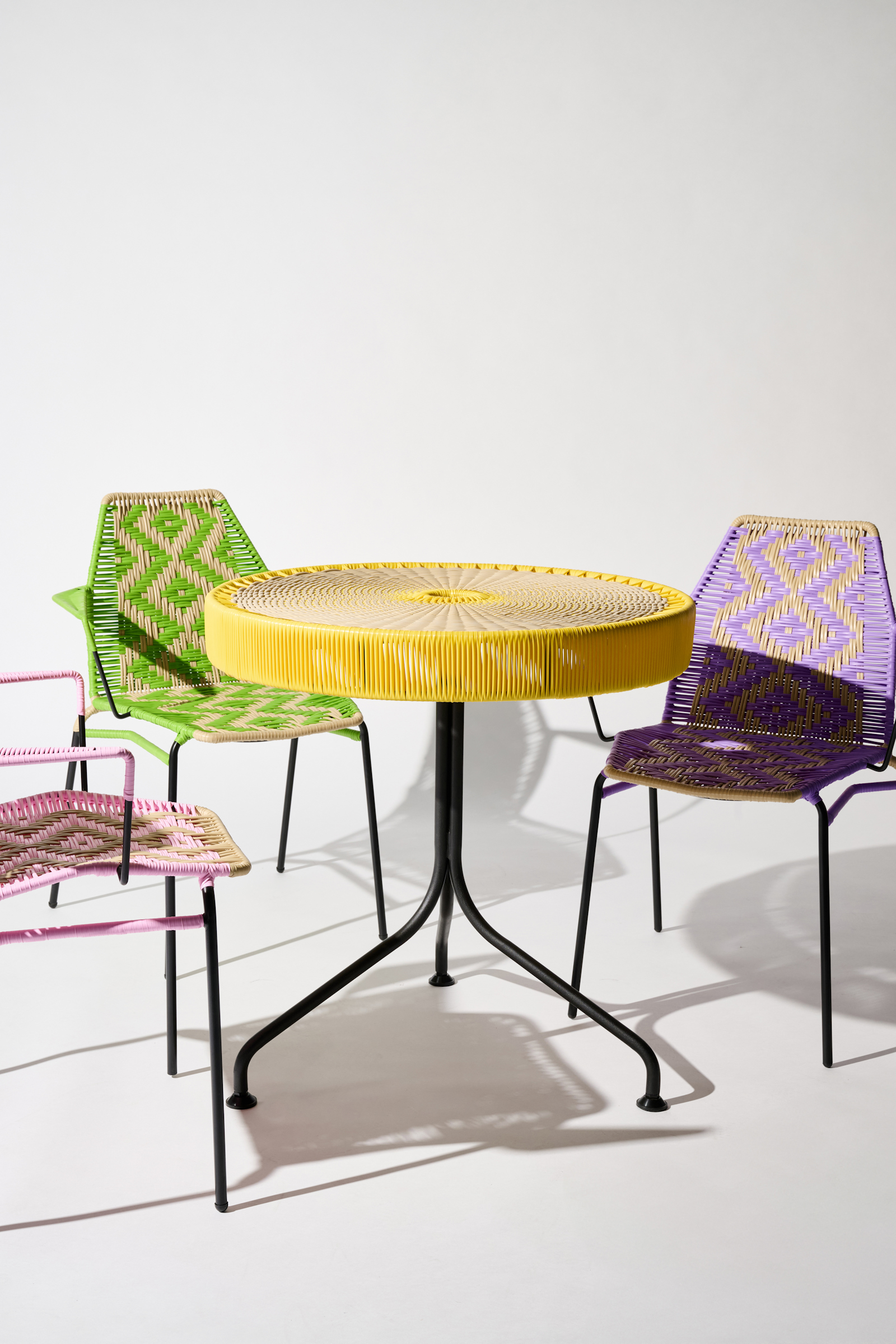 Dorothee Schumacher Handwoven dinner table amarillo beige mix