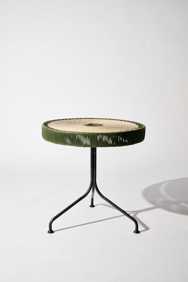 Dorothee Schumacher Handgeflochtener Dining Table verde militar beige mix