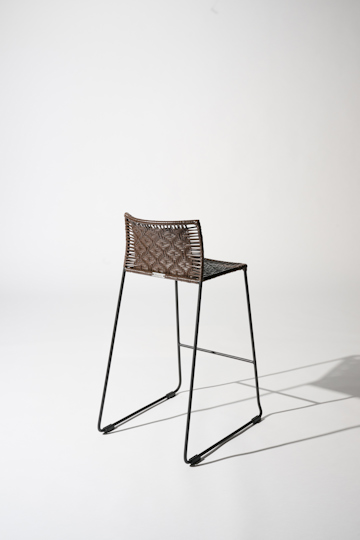 Dorothee Schumacher Handwoven stool chocolate