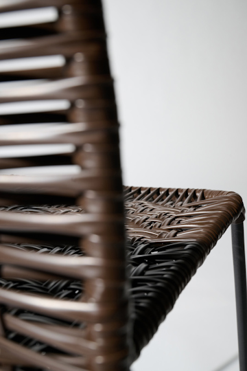 Dorothee Schumacher Handwoven stool chocolate