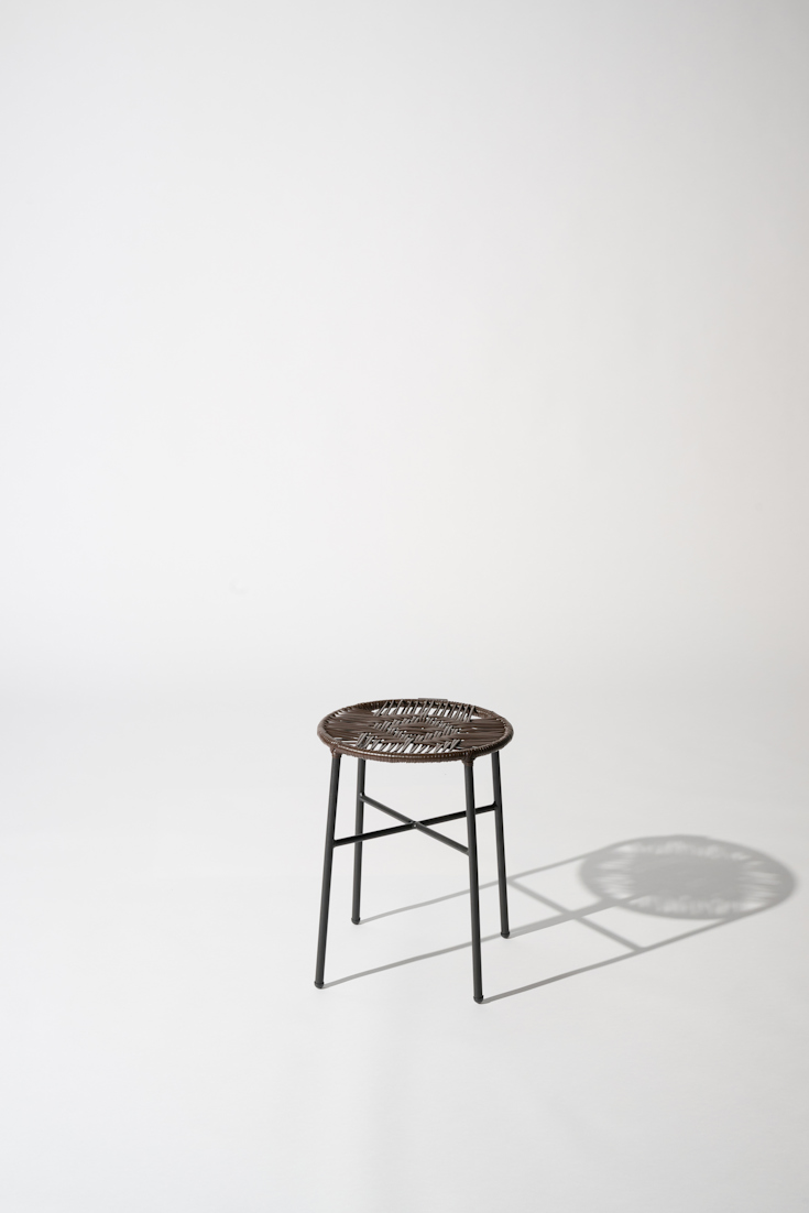 Dorothee Schumacher Handgeflochtener Hocker chocolate