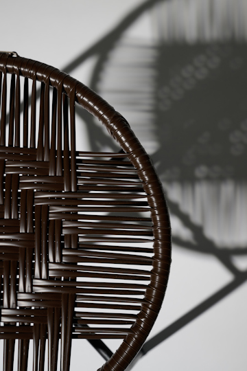 Dorothee Schumacher Handwoven stool chocolate