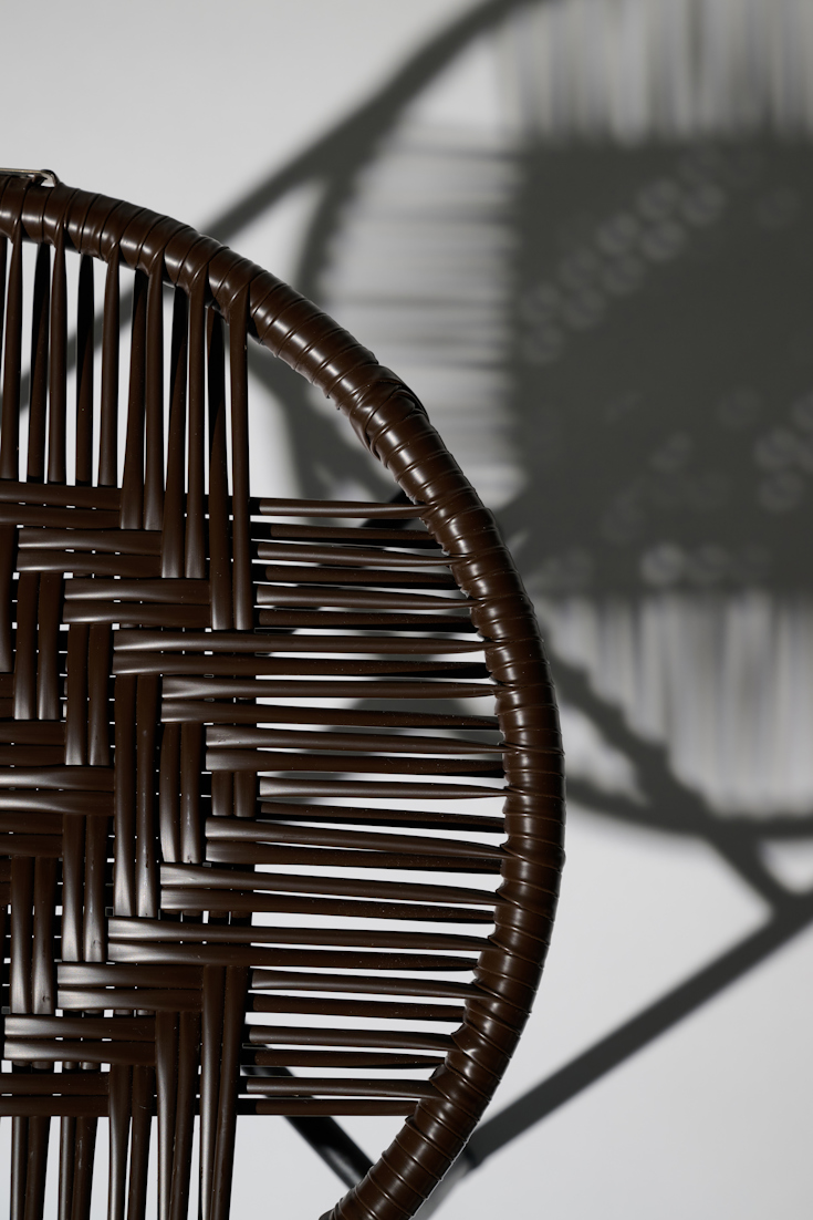 Dorothee Schumacher Handgeflochtener Hocker chocolate