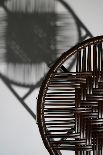 Dorothee Schumacher Handwoven stool chocolate