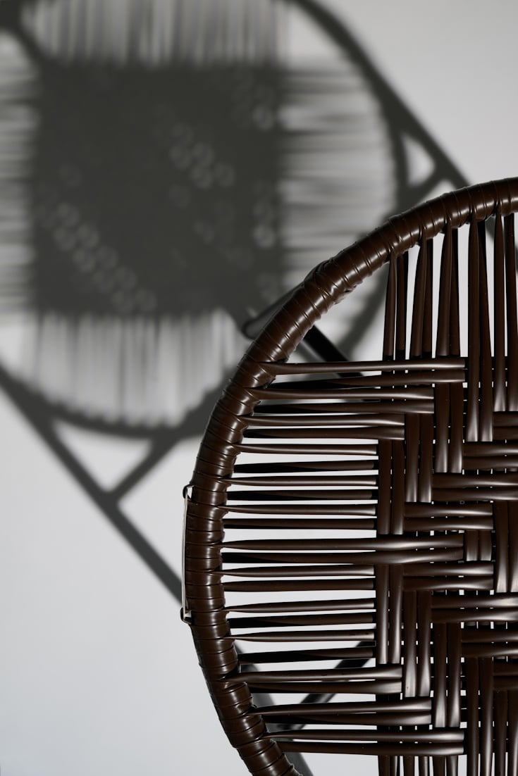 Dorothee Schumacher Handgeflochtener Hocker chocolate