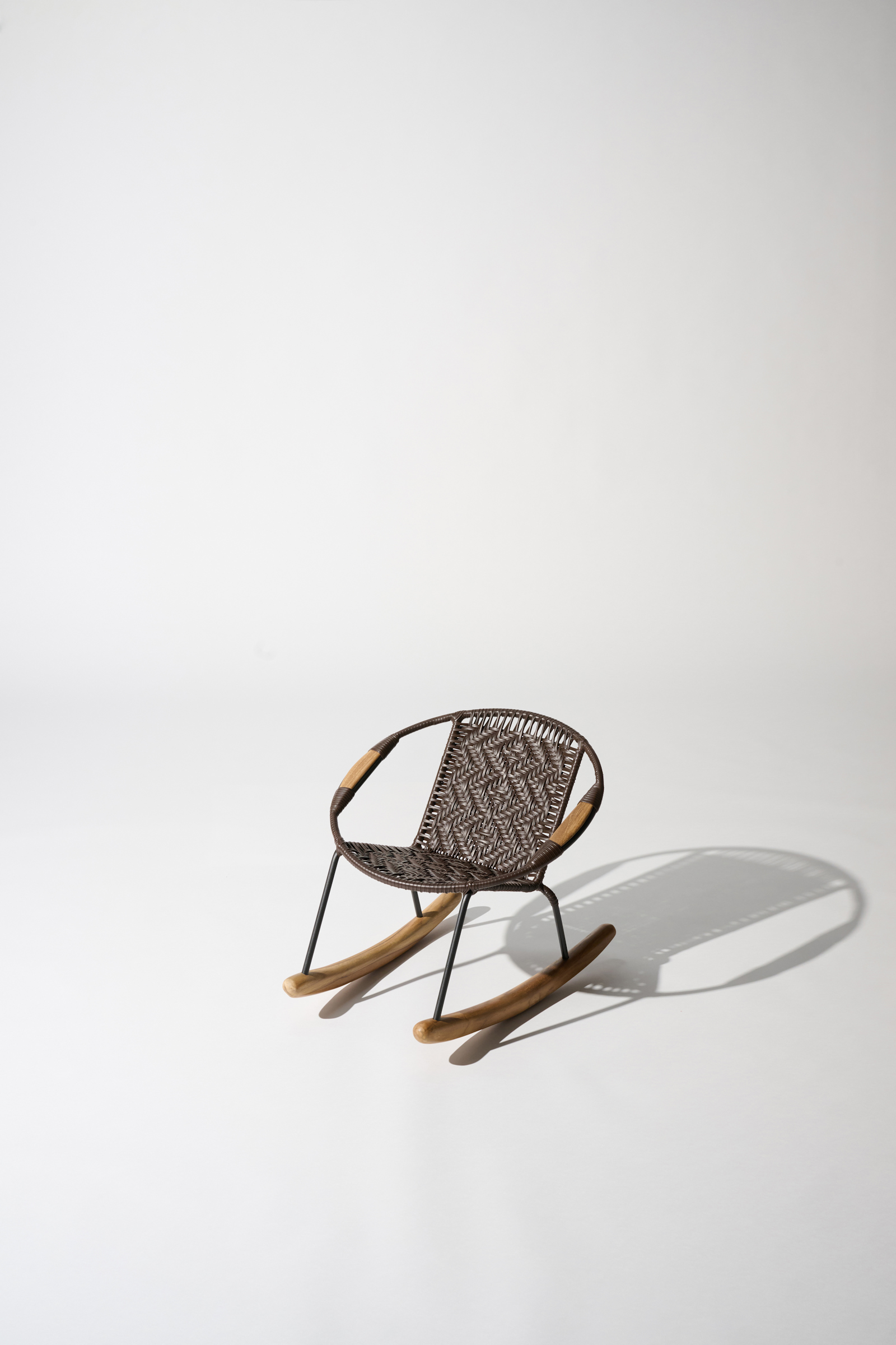 Dorothee Schumacher Handwoven mini rocking chair chocolate