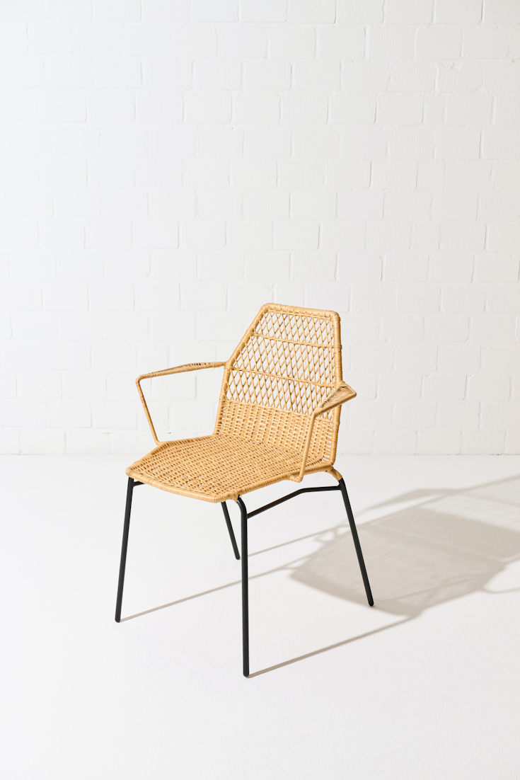 Dorothee Schumacher Handwoven indoor chair cordon cienaguero