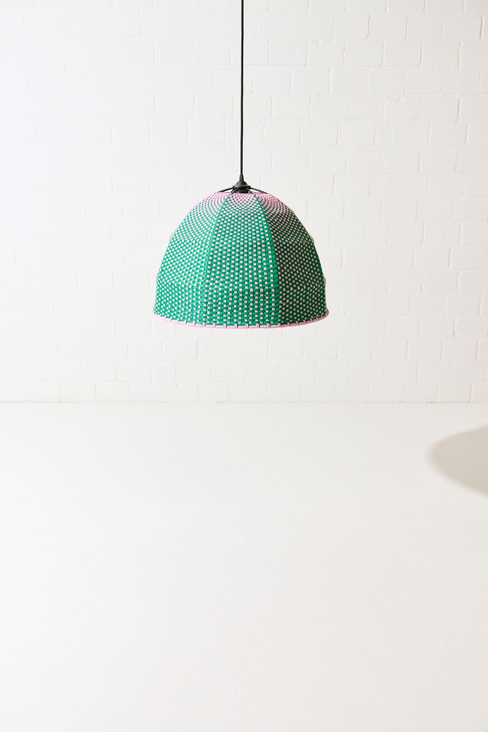 Dorothee Schumacher Hand-woven lampshade light rose green mix