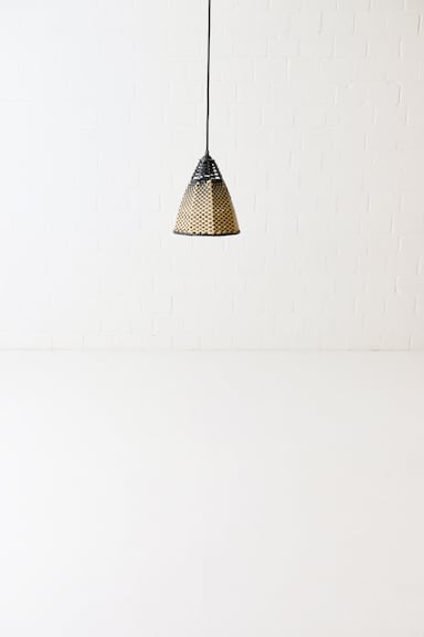 Dorothee Schumacher Hand-woven small lampshade black beige mix