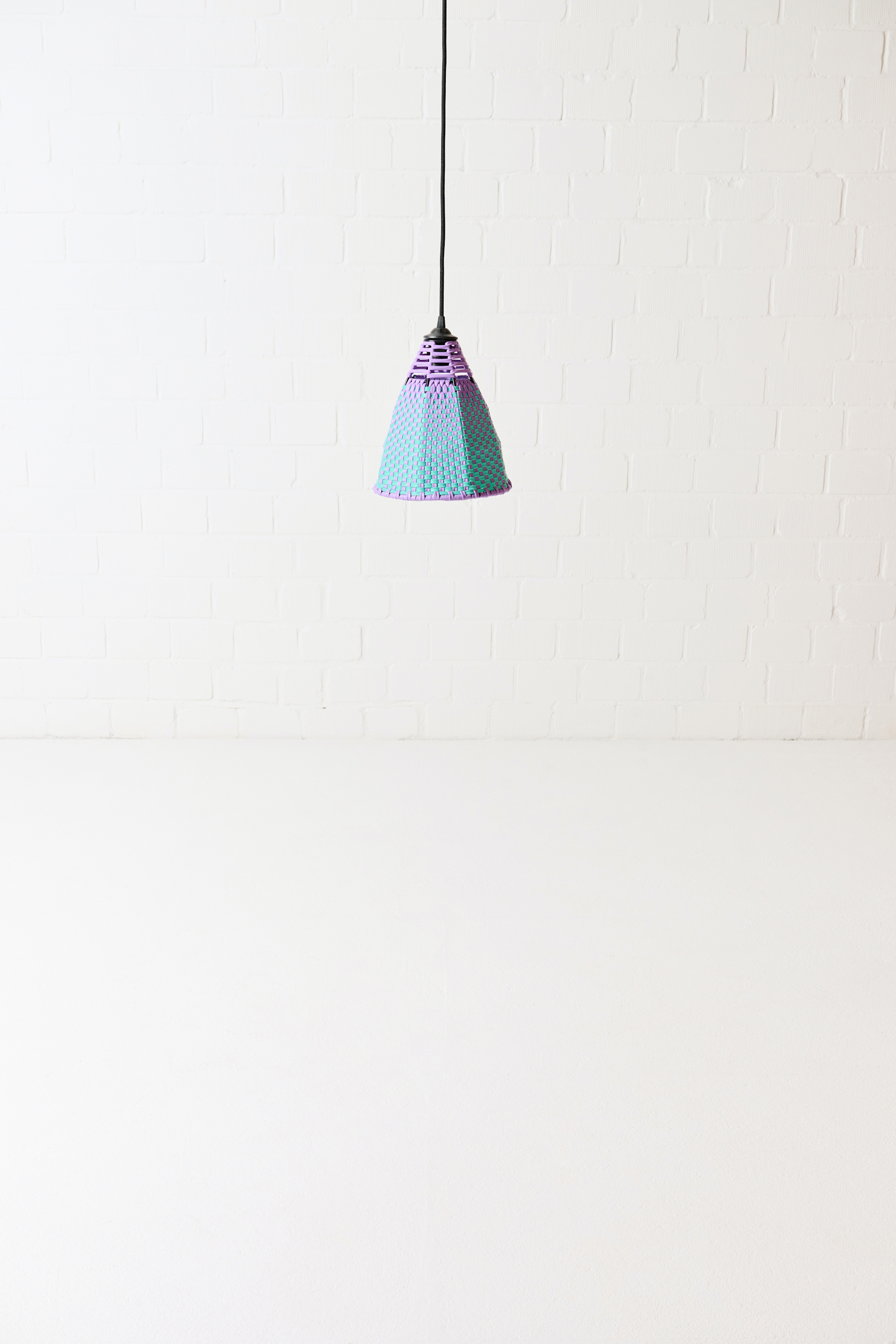 Dorothee Schumacher Hand-woven small lampshade lavender turquesa mix
