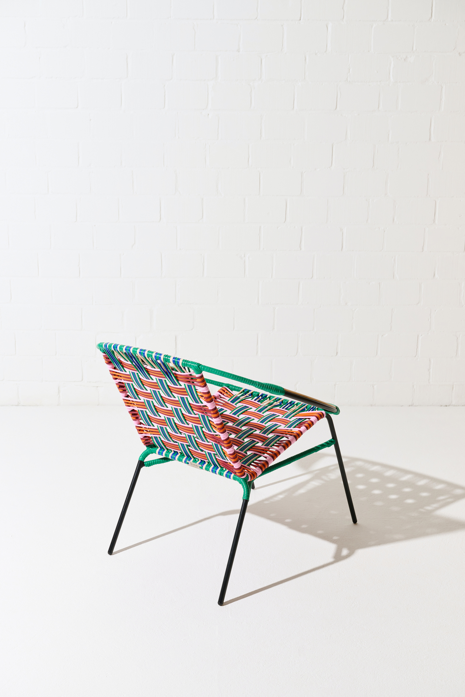 Dorothee Schumacher Handwoven chair rojo azul mix