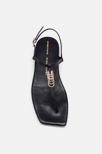 Dorothee Schumacher Sandals with signature D-rings pure black