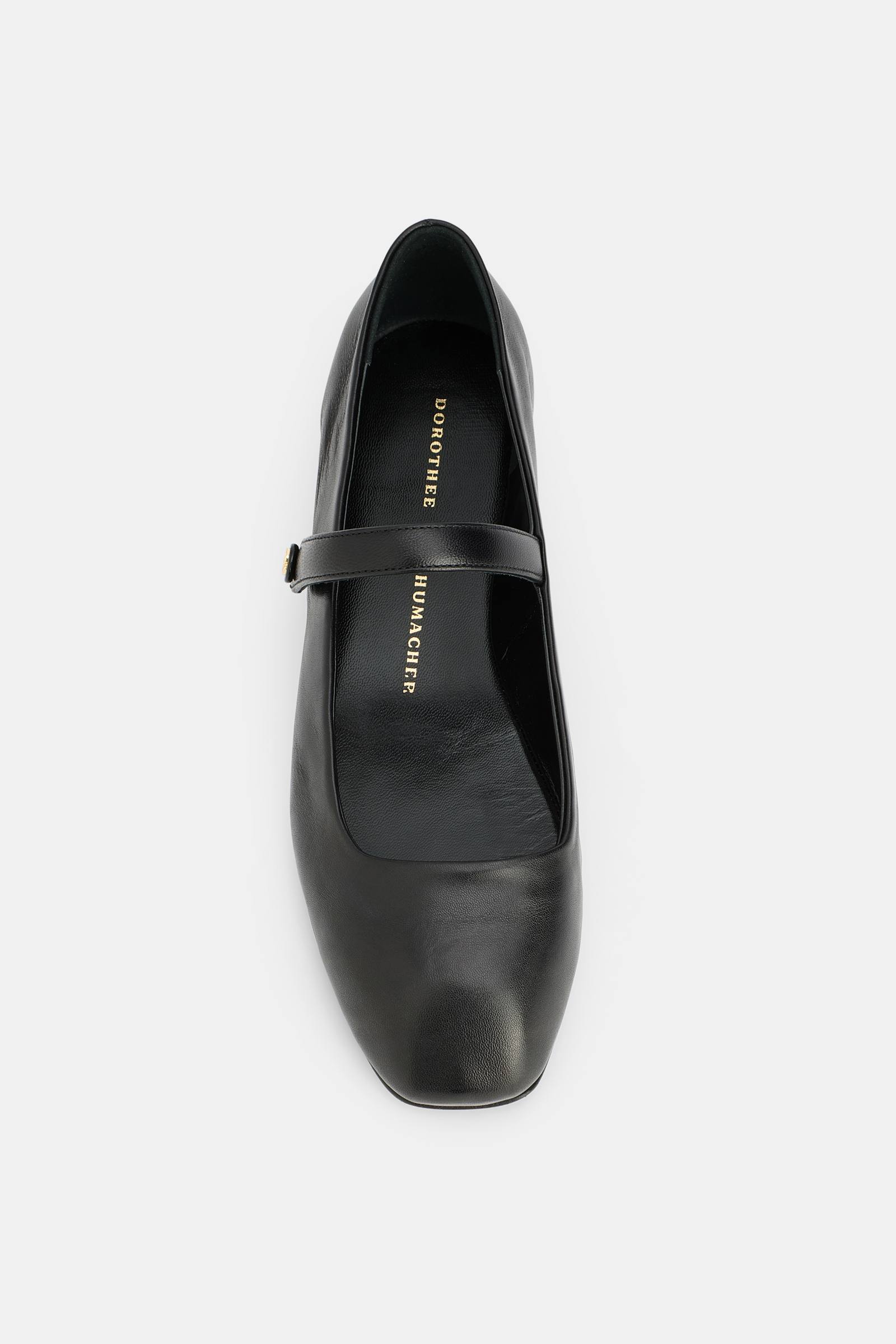 Dorothee Schumacher Mary-Jane Ballerinas mit D-Rose Detail pure black