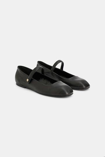 Dorothee Schumacher Mary-Jane Ballerinas mit D-Rose Detail pure black